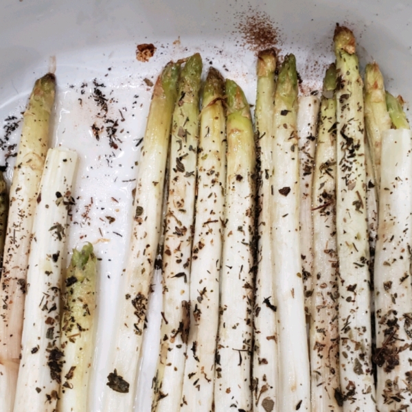 Roasted White Asparagus with Herbes de Provence