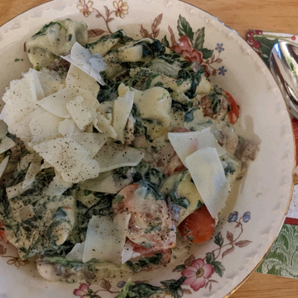 Creamy Spinach Tortellini