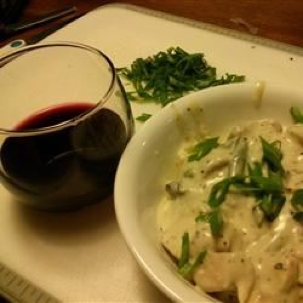 Garlicky Vodka Alfredo