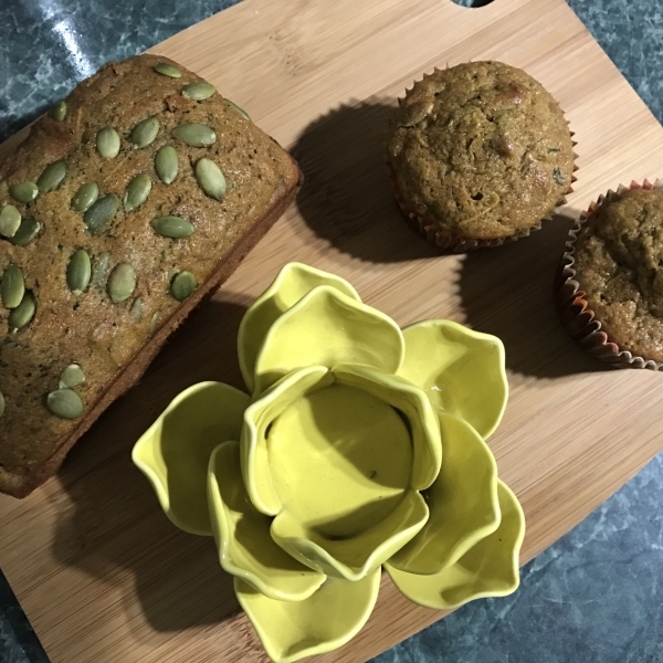 Pumpkin Zucchini Bread/ Cake