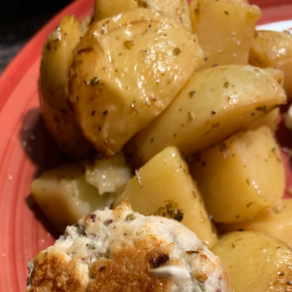 Greek Garlic-Lemon Potatoes