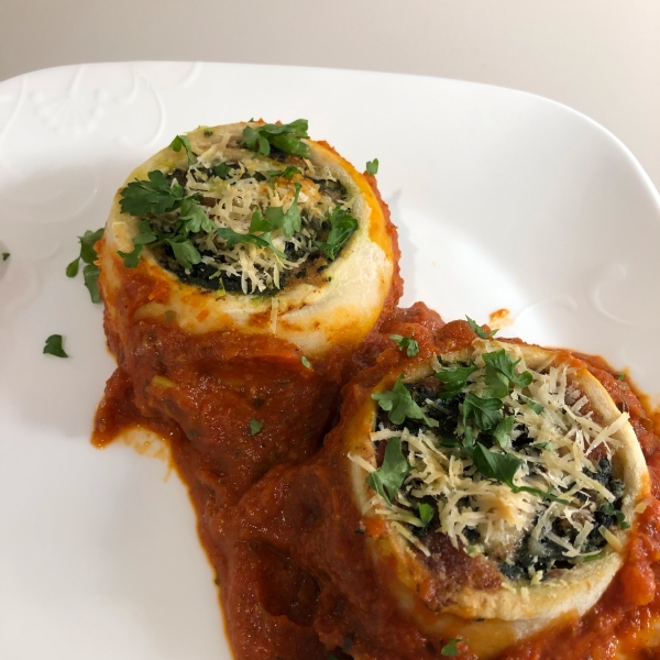 Stuffed Pasta Wheels