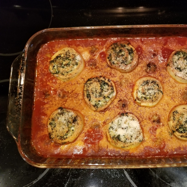 Stuffed Pasta Wheels