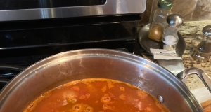 Tomato Garbanzo Soup with Rice