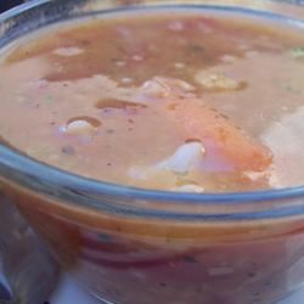 Tomato Garbanzo Soup with Rice