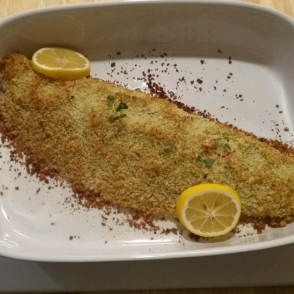 Baked Salmon with Basil and Lemon Thyme Crust