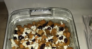 Roasted Squash and Sweet Potatoes with Goat Cheese