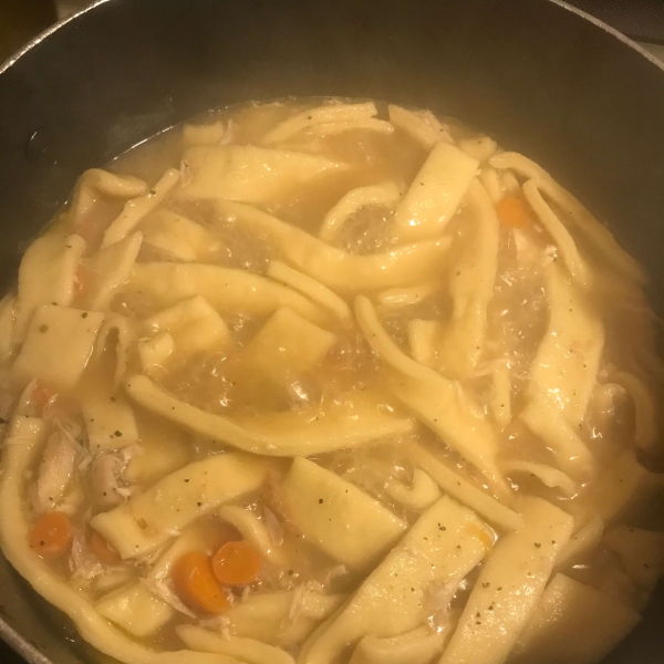 Grandma's Chicken Soup with Homemade Noodles