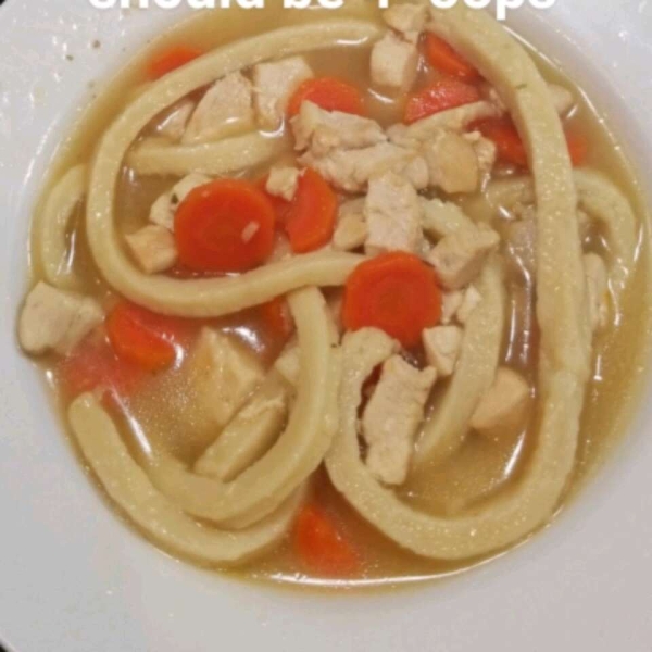 Grandma's Chicken Soup with Homemade Noodles