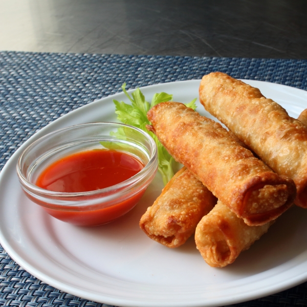 Mini Buffalo Chicken Egg Rolls