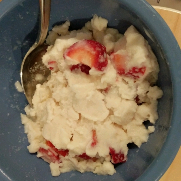 Fresh Fruit Ice Cream in a Baggie