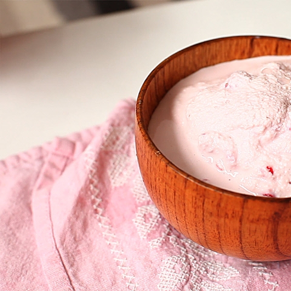 Fresh Fruit Ice Cream in a Baggie