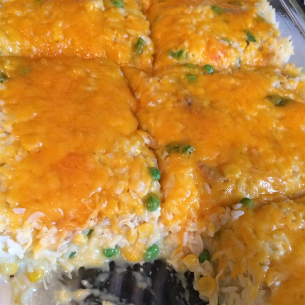 Veggie Chicken Rice Casserole