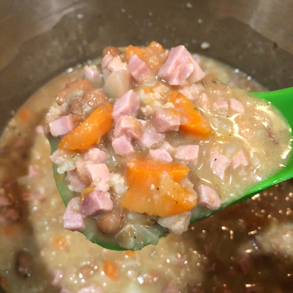 Creamy Ham and Bean Soup (Gluten Free)