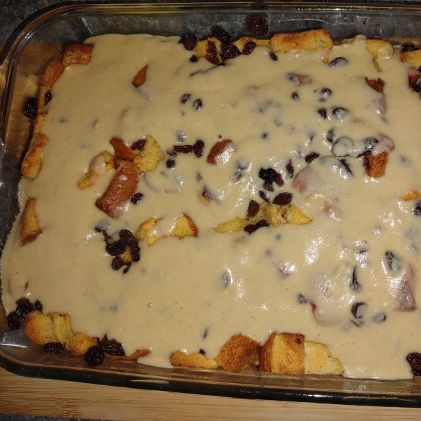 Best Bread Pudding with Vanilla Sauce