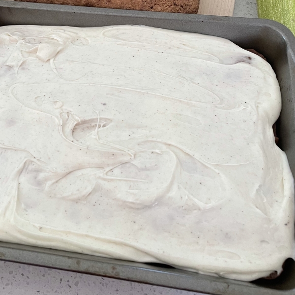 Zucchini Bars with Spice Frosting