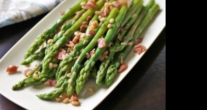 Asparagus with Prosciutto and Pine Nuts