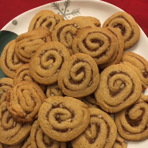 Date Nut Pinwheel Cookies II