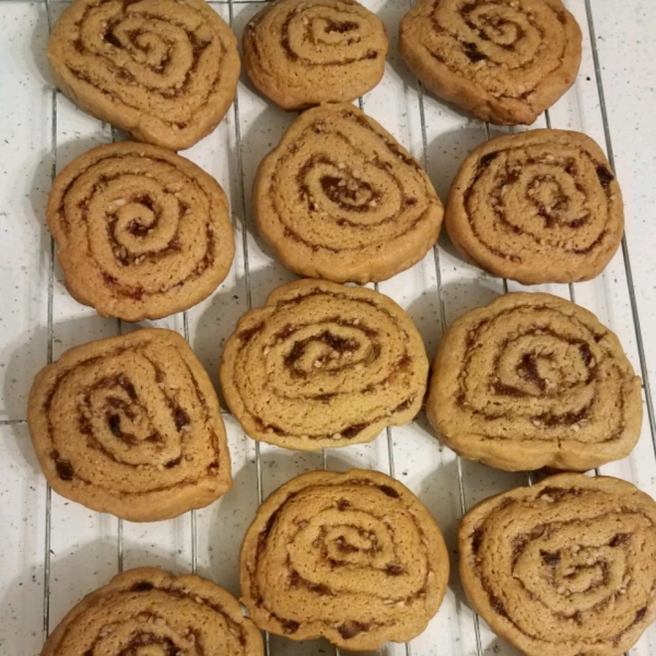 Date Nut Pinwheel Cookies II