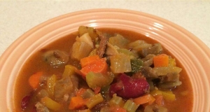 Dan's Slow Cooker Ham and White Bean Soup
