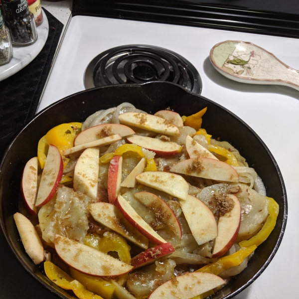 Skillet Pork Chops with Potatoes and Onion