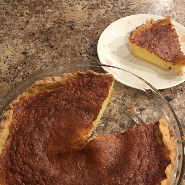 Buttermilk Pie with Molasses