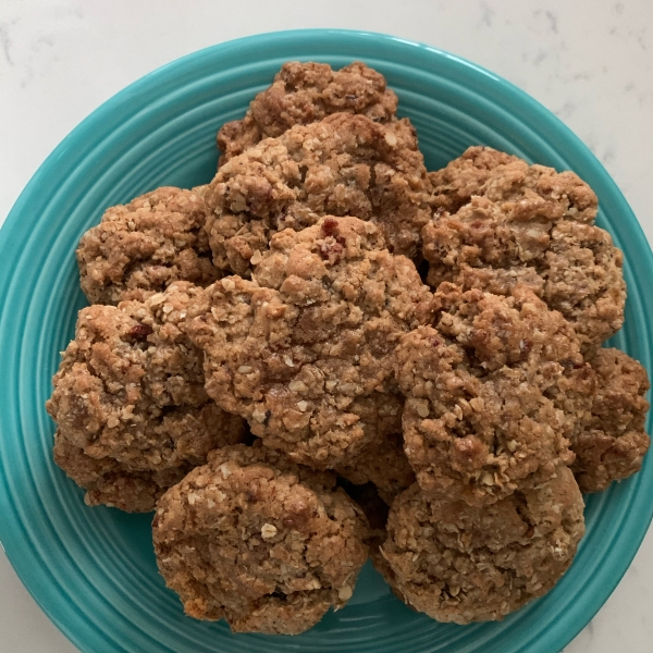 Bacon Oatmeal Breakfast Cookies With Maple Glaze