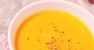 Pumpkin, Sweet Potato, Leek and Coconut Milk Soup